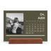 Calendário de mesa com suporte em madeira - horizontal  — Contemporâneo arrojado [Abril]