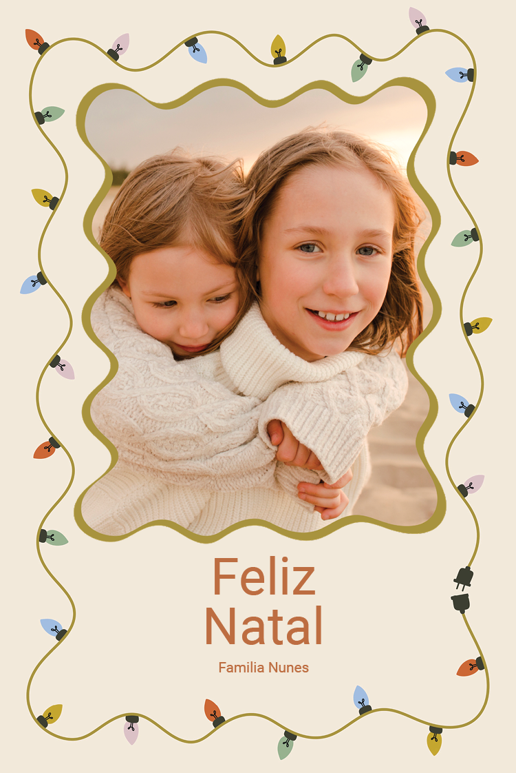 Cartões — Luzes festivas