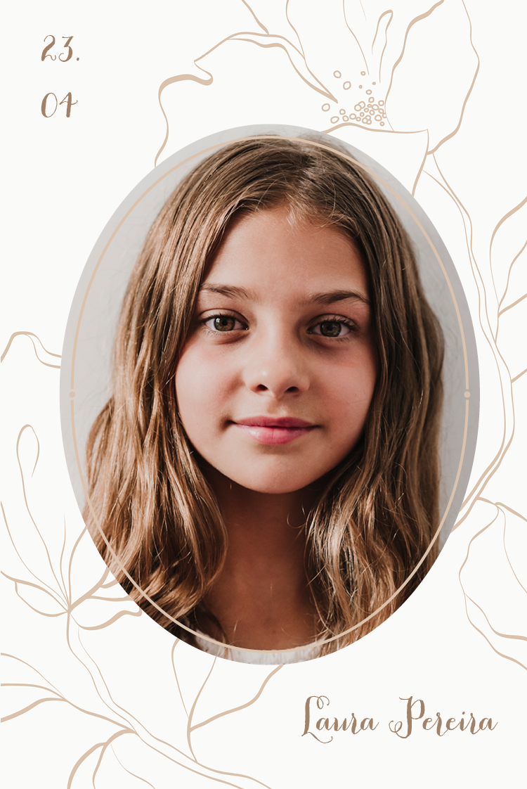 Convites — Caligrafia de flores