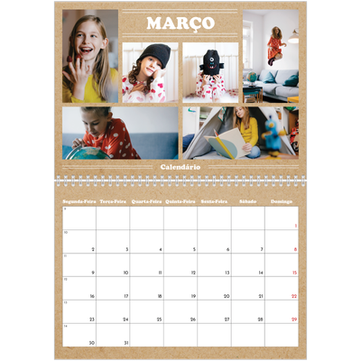 Calendário A4 duplo — O editorial deste ano [Março]