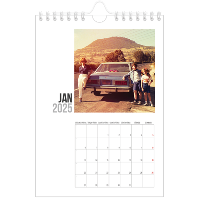 Calendário A5 — Texto abreviado [Janeiro]