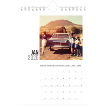Calendário A5 — Texto abreviado