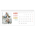 Calendários de mesa — Tipo de letra colorida [Abril]