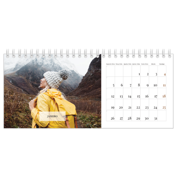 Calendário de Fotografias de Mesa — Calendário clássico