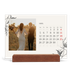 Calendário de mesa com suporte em madeira - horizontal  — Tinta e hera [Abril]