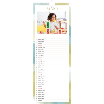 Calendário fino  — Efeito de pincel [capa]