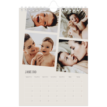 Calendário A5 — Memórias em movimento