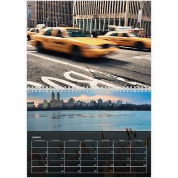 Calendário fotográfico duplo A4 — Complementos