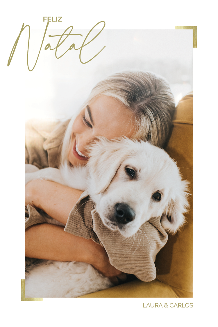 Cartões — Pormenores dourados