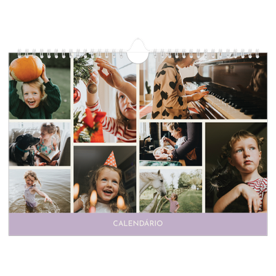 Calendário A4 horizontal — Capítulos pastel [capa]
