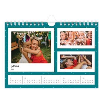 Calendário de Fotografias A5 Paisagem — Fotografias coloridas