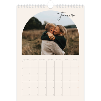 Calendário fotográfico A4 — Arco das recordações