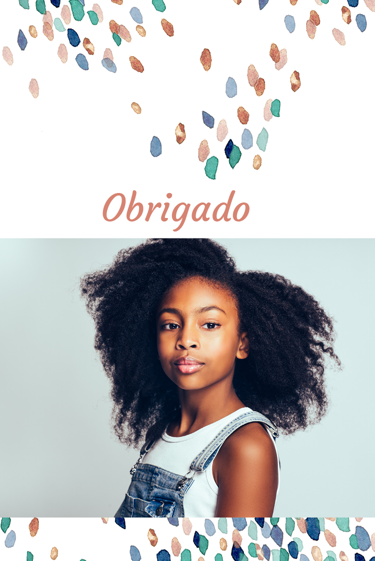 Cartões de agradecimento — Manchas de aquarela