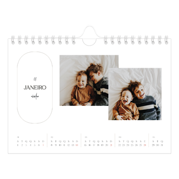 Calendário de Fotografias A5 Paisagem — Fazer planos