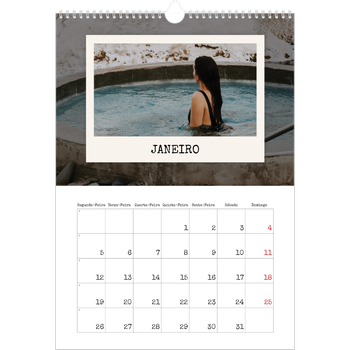 Calendário fotográfico A3 — A edição de retrato