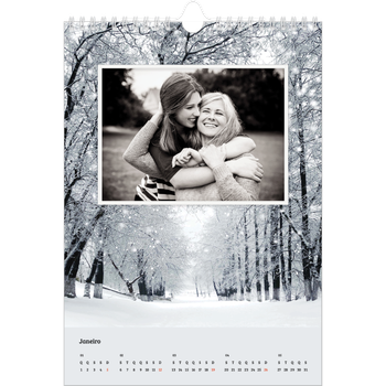 Calendário fotográfico A4 — Quatro estações