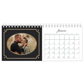 Calendário de Fotografias de Mesa — Clássico vintage