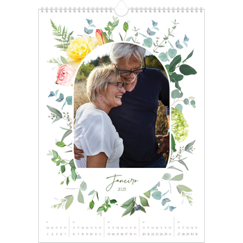 Calendário fotográfico A3 — Flores tradicionais