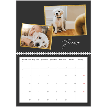 Calendário fotográfico duplo A4 — Tantas recordações