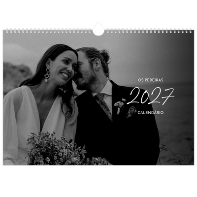 Calendário A3 Horizontal — Escrita elegante [capa]