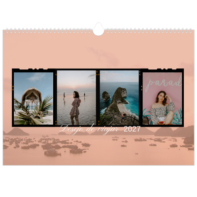 Calendário A3 Horizontal — Aventura e desejo de viajar [capa]