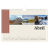 Calendário A4 horizontal — Vistas do mundo [Abril]