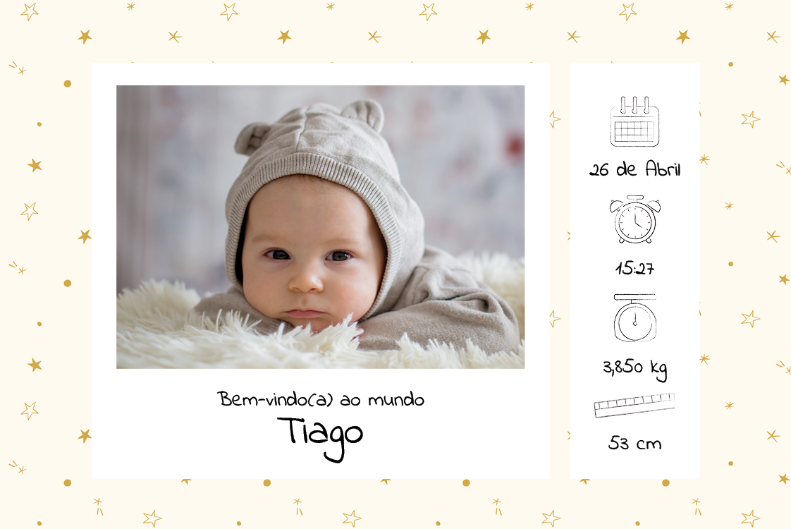 Convites — A nossa pequena estrela