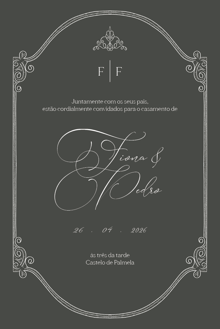 Convites — Elegância escura