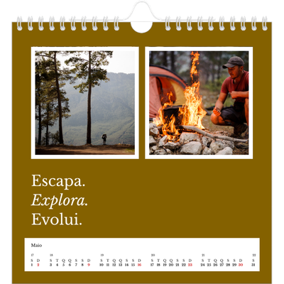 Calendário quadrado — Terra editorial [Maio]