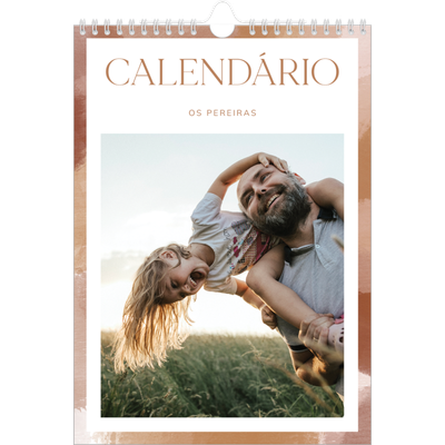 Calendário fotográfico A4 — Efeito de pincel [capa]