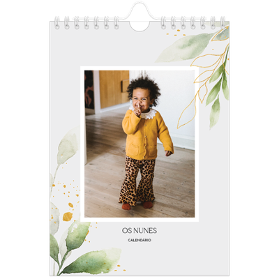 Calendário A5 — Salpicos florais [capa]