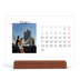 Calendário de mesa com suporte em madeira - horizontal  — O meu diário de viagem [capa]