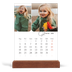 Calendário de mesa com suporte em madeira - vertical  — Instantâneos e escrita [Janeiro]