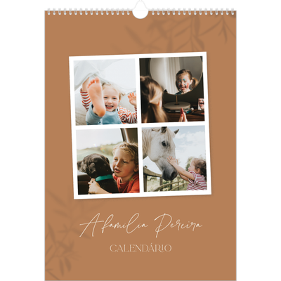 Calendário A3 — Com os pés no chão [capa]