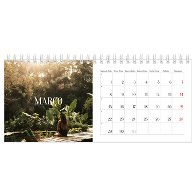 Calendários de mesa — Escapadinha infinita [Março]