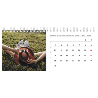 Calendários de mesa — Escapadinha infinita [Maio]