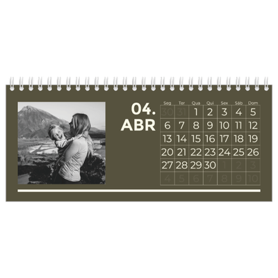 Calendários de mesa — Contemporâneo arrojado [Abril]