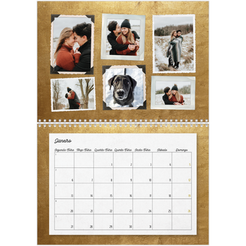 Calendário fotográfico duplo A4 — Coleção de imagens