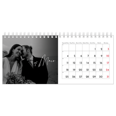Calendários de mesa — Escrita elegante [capa]