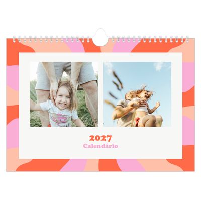 Calendário A4 horizontal — Jogar com o padrão [capa]