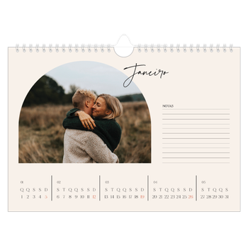 Calendário de Fotografias A4 Paisagem — Arco das recordações