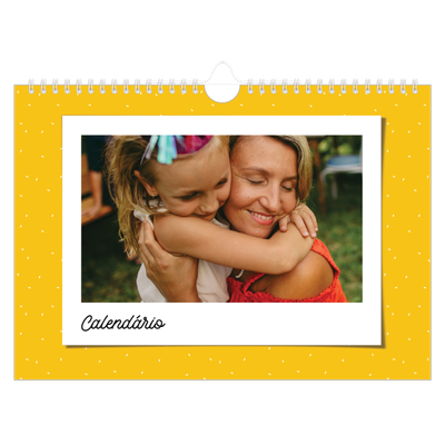 Calendário A4 horizontal — Fotografias coloridas [capa]