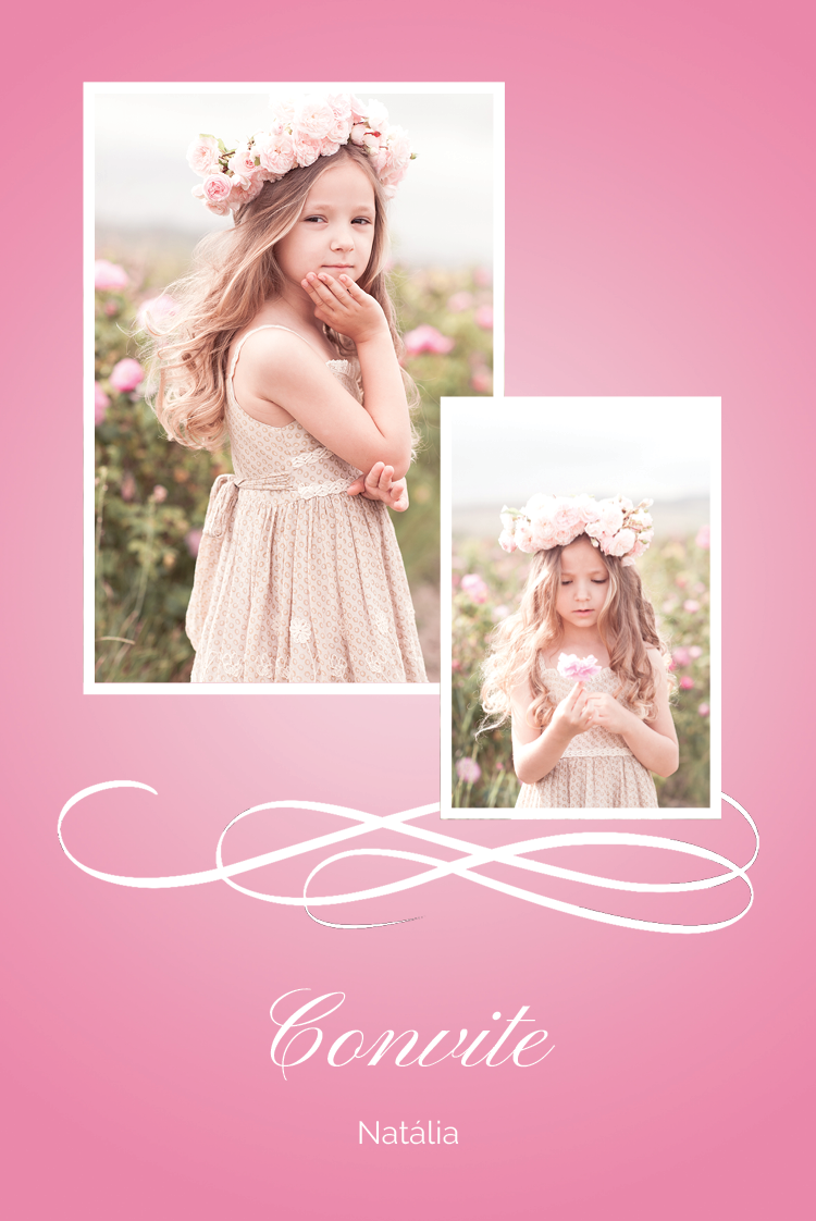 Convites — Amor cor-de-rosa