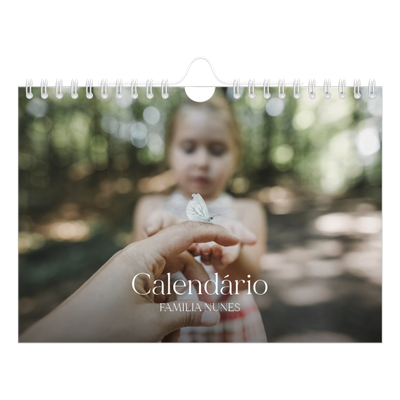 Calendário A5 horizontal — Doze meses grandes [capa]
