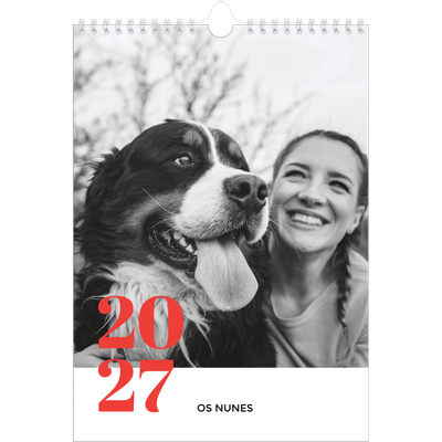 Calendário fotográfico A4 — Um ano audacioso [capa]