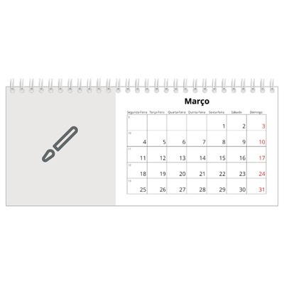 Calendários de mesa — Desenhe o seu próprio produto [Março]