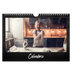 Calendário A4 horizontal — Estilo de quadro-negro [capa]