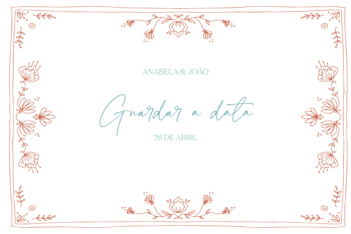 Save the date — Rabiscos floridos