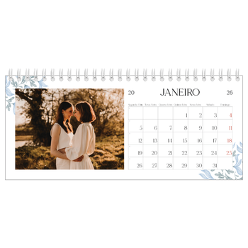 Calendário de Fotografias de Mesa — Floral elegante