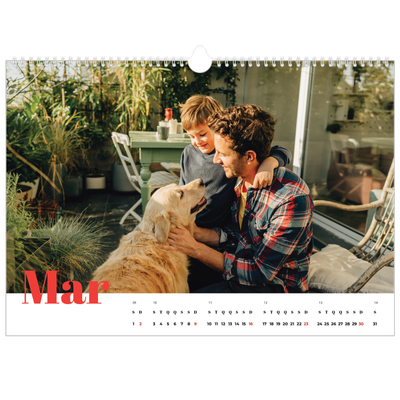 Calendário A3 Horizontal — Um ano audacioso [Março]